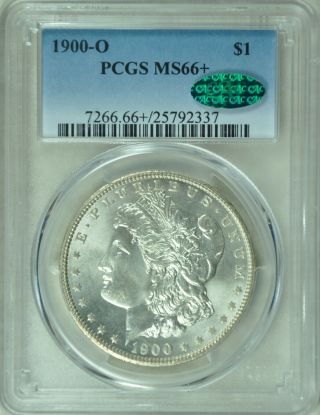 1900 O $1.  00 Morgan Silver Dollar Pcgs Ms - 66,  Cac 2351