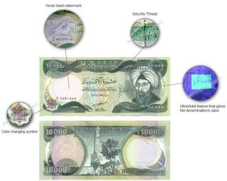 1/10 MILLION Iraqi Dinar - 100,  000 IQD in 10k - Limited Quantity - Fast Delivery 5