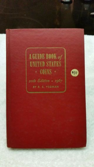 1967 Guide Book Of Us Coins 20th Edition R.  S.  Yeoman Red Book
