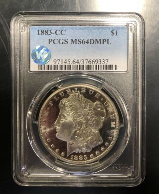 1883 - Cc Pcgs Ms64dmpl Sw Morgan Silver Dollar