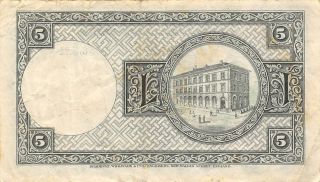 Iceland 5 Kronur L.  15.  4.  1928 / 1948 P 32a Circulated Banknote Lbcv