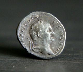 Roman Silver Denarius Coin Vespasian.  69 - 79 Ad