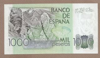 SPAIN: 1000 Pesetas Banknote,  (UNC),  P - 158,  23.  10.  1979, 2