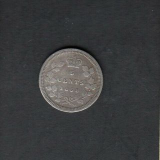 1858 Canada Silver 5 Cents