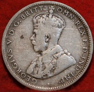 1921 Australia 1 Shilling Silver Foreign Coin