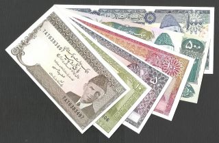 Pakistan 5 10 50 100 500 1000 Rupee - Ishrat Hussain - Complete Set - Unc 2004