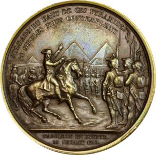 France - Bronze Medal By Bovy 1798 (c.  1840),  Napoleon I Campaign In Egypt C
