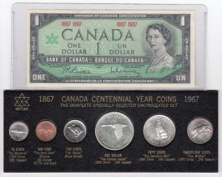 1967 Canada Commemorative Coin And Banknote Set