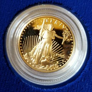 1995 American Eagle Gold Coin 1/4 Oz $10 Bullion.  25 Quarter Ounce
