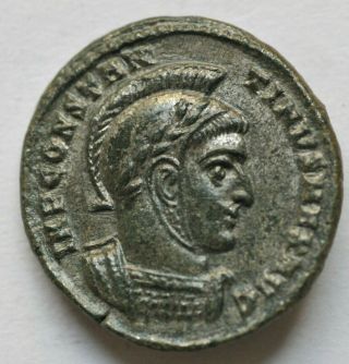 Roman Imperial Constantine I,  307/310 - 337.  Follis 2.  82gr;19mm,  Ticinum.  Imp Co