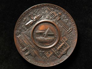 Usa Tennessee Centennial Exposition Nashville 1897 Large Souvenir Medal 76mm