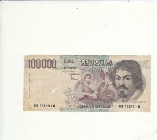 Italy Italian Banknote 100000 Lire 100000 Lires 1983 - Pick 117