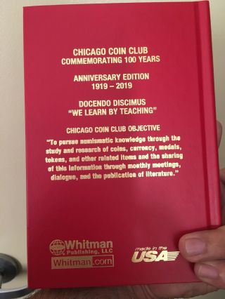 2020 Red Book - Rare Chicago Coin Club 100th Anniversary Collectors Ed.  - 3