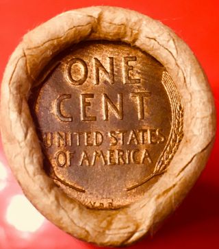 1890 Indian Head / 1909 Vdb Bank Of San Francisco Obw Lincoln Wheat Penny Roll