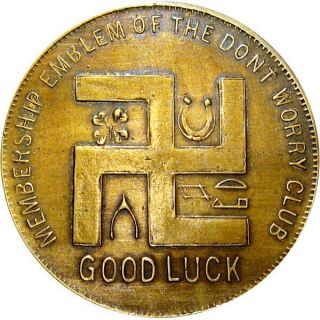 Jesup Georgia Good Luck Swastika Token Merchants & Farmers Bank