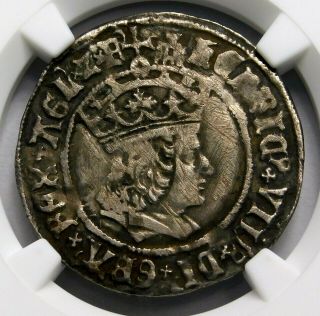 Ngc Vf.  Tudor.  Henry Viii.  Outstanding Groat.  1509 - 1526 England.  Silver Coin.