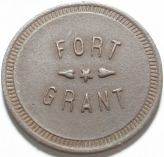 1893 - 1905 Fort Grant Arizona Good For 10¢ At Exchange Military Territorial Token