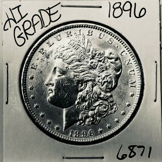 1896 Morgan Silver Dollar Coin 6871