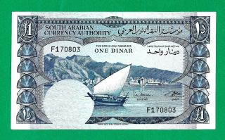 1965 Yemen South Arabian 1 Dinar - Ef