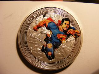 Superman 20 Dollar Silver Proof,  2015 Canada,  Km 2134,  Mintage 10,  000