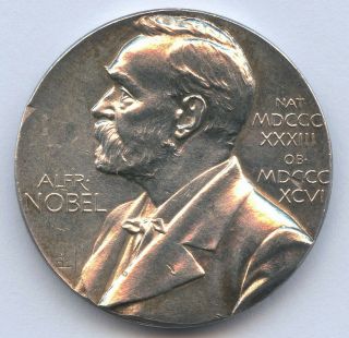 Sweden Alfred Nobel Swedish Medical Society Silver Medal Grade