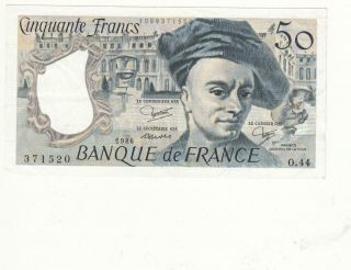 France French Banknote 50 Francs - 1986