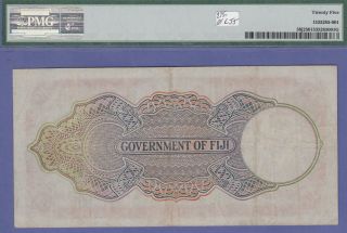 Fiji Islands 10 Shillings Banknote 1.  7.  1950 Very Fine Grade - PMG Cat 38 - J - 84420 2
