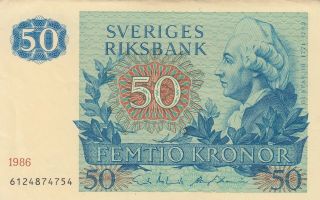 Sweden 50 Kronor 1986 - Sveriges Riksbank