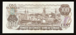 1975 Bank of Canada $100 Banknote - BC - 52a - Face Value 2