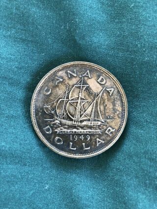 1949 Canadian Silver Dollar George Vi Coin