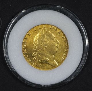 1792 King George Iii Great Britain Gold Guinea Spade Coin