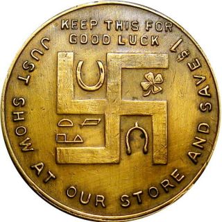 Lockport York Good For Token Queen City Clothing Co Good Luck Swastika 2