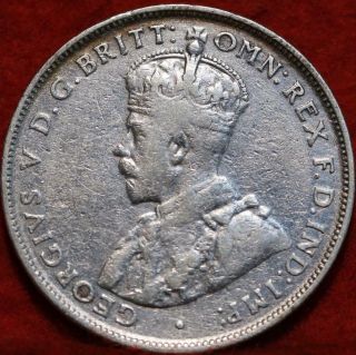 1922 Australia 1 Florin Silver Foreign Coin