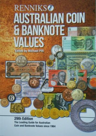 Renniks Australian Coin & Banknote Values 29th Ed In 2019 - Softcover