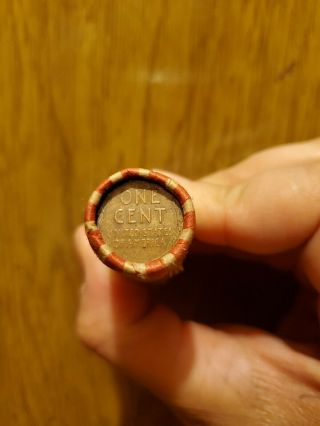 Roll Of 1909 - 1958 Wheat Pennies - 50 Penny Cent Unsearched Coins