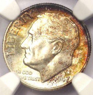 1947 - D Roosevelt Dime 10c Coin - Ngc Ms67,  Ft (pq Plus Grade) - $2,  200 Value
