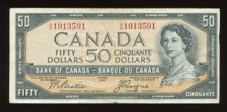 1954 Bank Of Canada $50 - Devil 