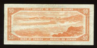 1954 Bank of Canada $50 - Devil ' s Face Note S/N: A/H1913591 2