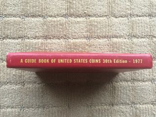 1977 Red Guide Book of US Coins (Experimental cover) & Autographed by RS Yeoman 3
