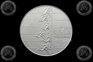 Finland 10 Markkaa 1971 (athletic Championship) Silver Comm.  Coin (km 52) Xf