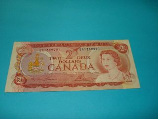 1974 - Canada $2 Bank Note - Canadian Two Dollar Bill - Ua1369291