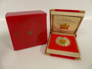1999 Canada 15 Dollars Sterling Silver Coin Rabbit