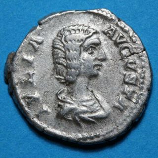 Roman Coin Silver Denarius Julia Domna Rome 194 - 217 Ad Felicitas