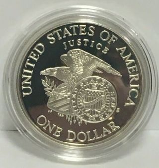 1998 S $1 Silver Robert F.  Kennedy Proof Commemorative OGP Box/COA 3