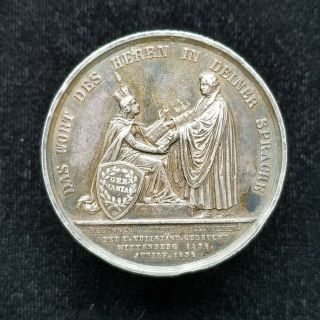 Reformation Medal 1834 Silver Martin Luther 