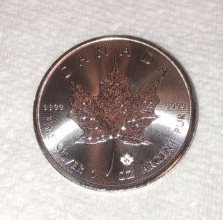 2015 Canadian Silver Maple Leaf $5 Coin - 1 Troy Oz.  9999 Fine BU Roll Of 25 Qty 2