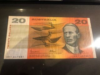 Banknote Australia 20 Dollar 1985 P - 46 F,