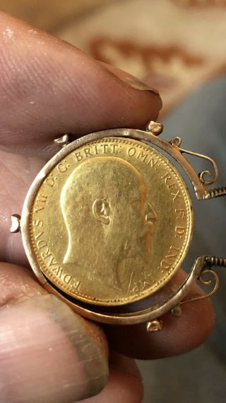 1905 Gold Coin Edwardvs Vii D G Britt Great Britain Gold Sovereign