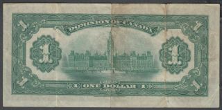 1917 DOMINION OF CANADA 1 DOLLAR BANK NOTE 2