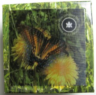 2013 Proof $20 Butterflies of Canada 1 - Tiger Swallowtail.  9999 silver twenty do 2
